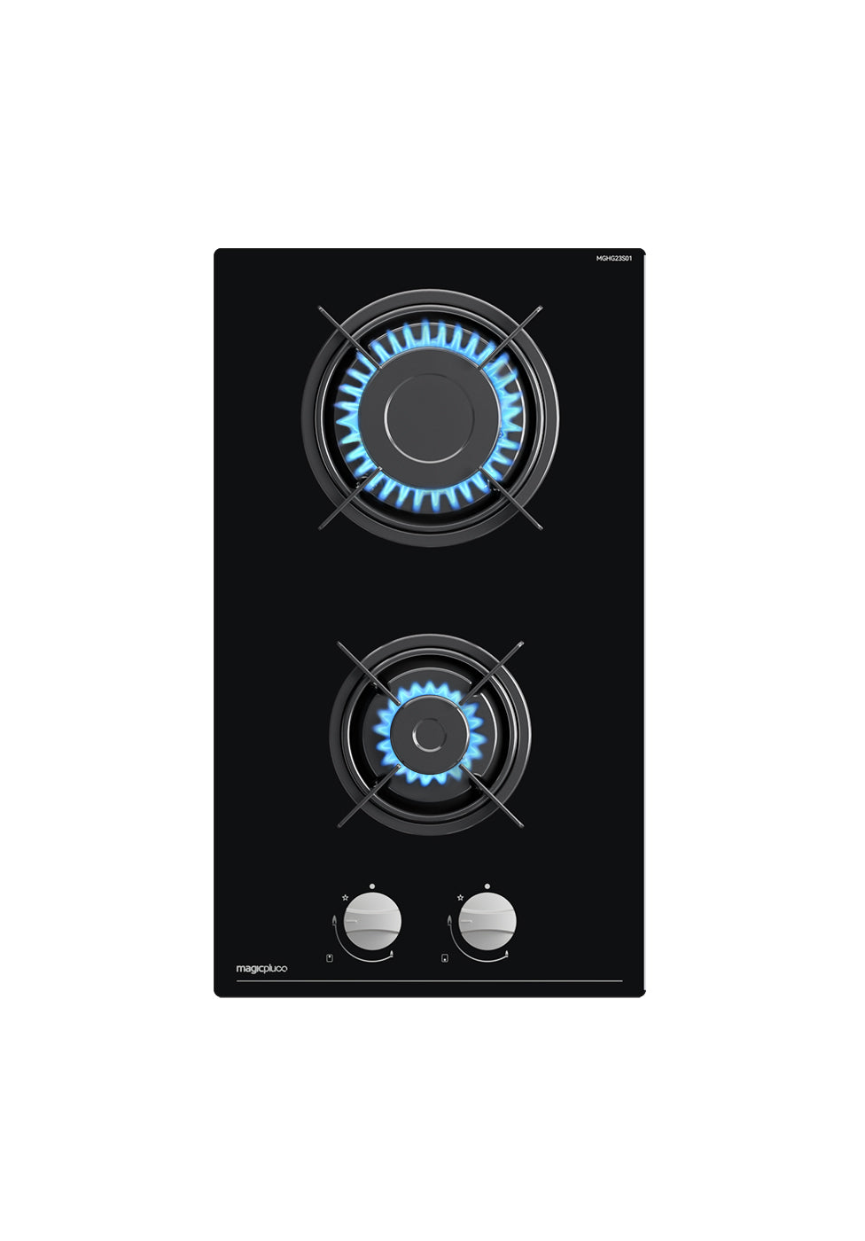 magicplux 2 burner gas hob, 30cm gas hob, built-in gas cooker, town and bottle gas, 4300W