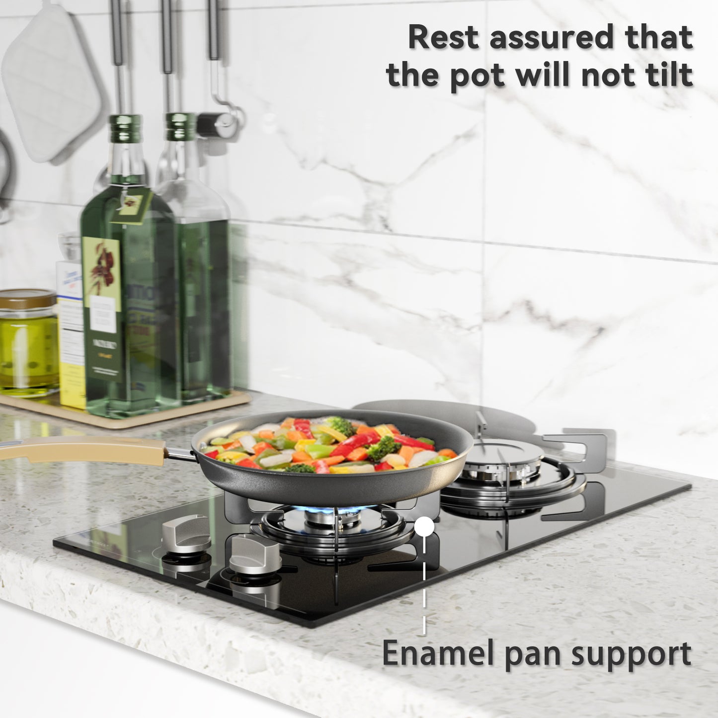 magicplux 2 burner gas hob, 30cm gas hob, built-in gas cooker, town and bottle gas, 4300W