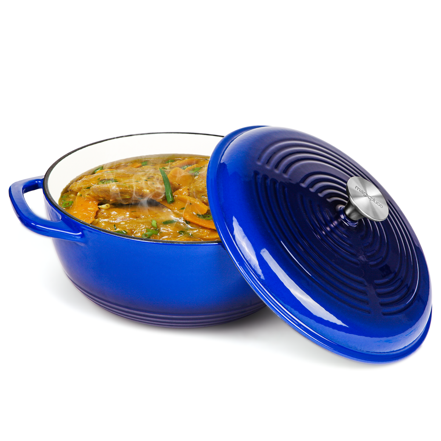 21cm Ice Blue Diamond Dutch Oven Enameled Cast Iron Soup Pot With Lid Fresh  Color Saucepan Casserole For Kitchen Cooking - Soup & Stock Pots -  AliExpress