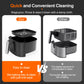magicplux Hot Air Fryer 5,5L XXL, 1500W Airfryer with 13 Pre-programmed, with Digital LED Touch Screen, X CYCLONE AIR-Even Heat Technology, with 21 Recipe, Dishwasher Safe, Black