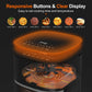 magicplux Hot Air Fryer 5,5L XXL, 1500W Airfryer with 13 Pre-programmed, with Digital LED Touch Screen, X CYCLONE AIR-Even Heat Technology, with 21 Recipe, Dishwasher Safe, Black